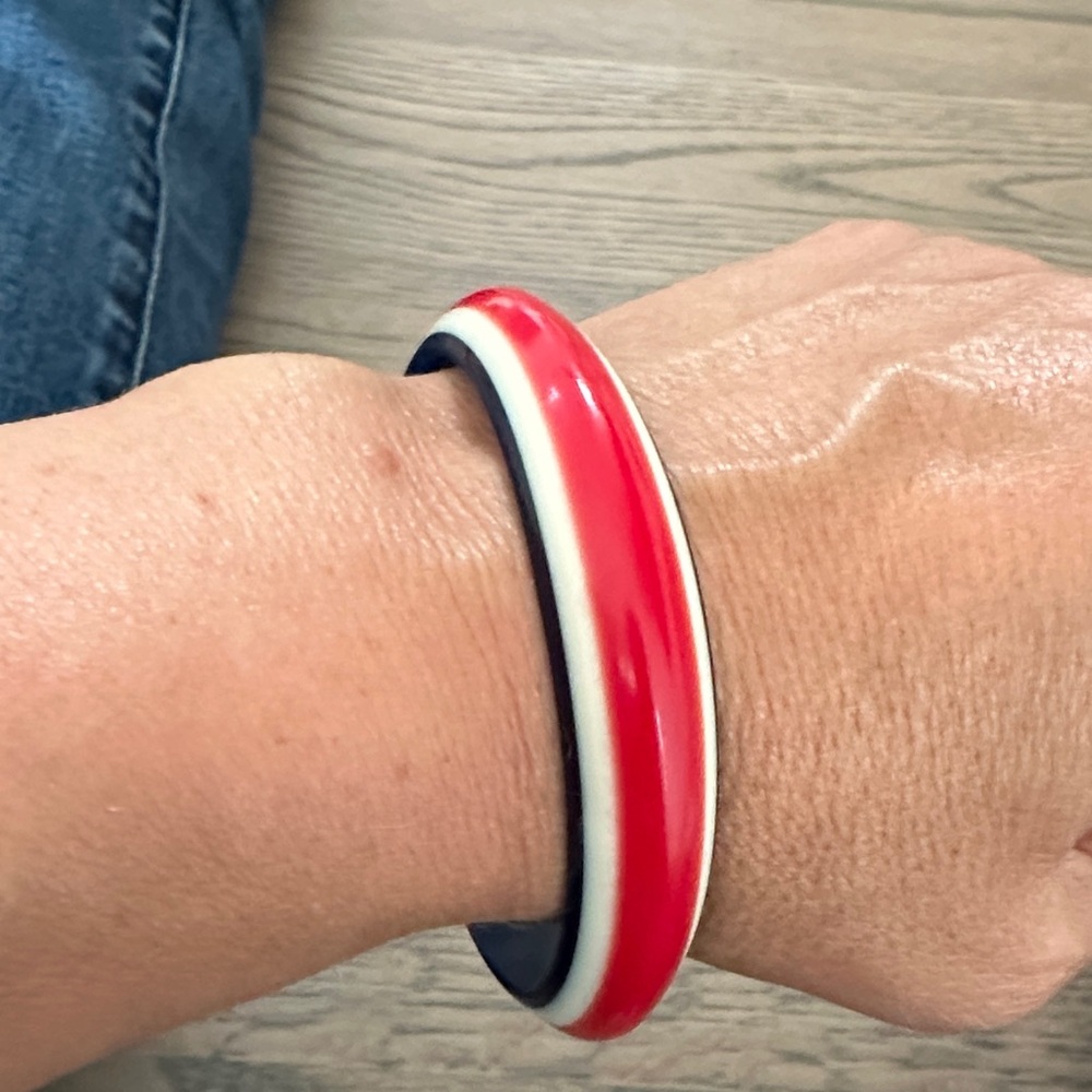 Retro Bangle Red, White and Blue!